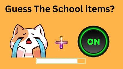 guess the school items
