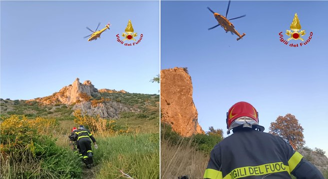 Escursionisti bloccati in montagna nel Casertano: soccorsi in elicottero (04.06.24)