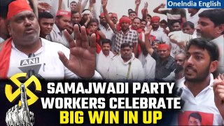 LS Election Results 2024: Samajwadi Party Workers Distribute Sweets as Counting Of Votes Continues