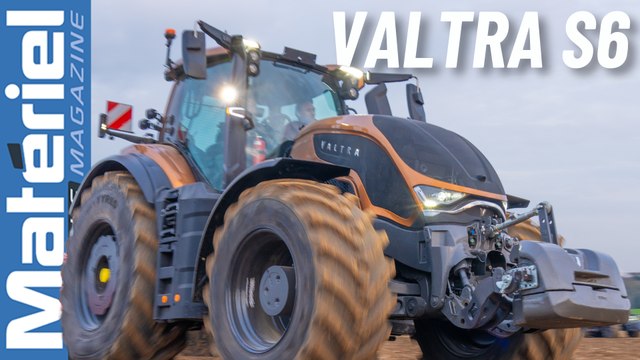Essai tracteur Valtra S416 au déchaumage et au transport