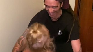 Emotional moment tot is reunited with dad after three months apart