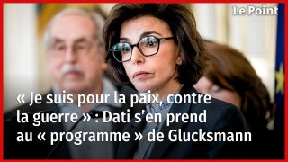 Rachida Dati s’en prend au « programme » de Raphaël Glucksmann