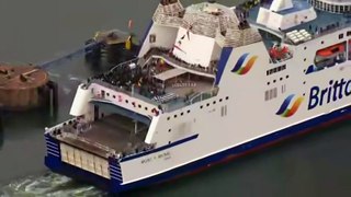 Ferry carrying D-Day veterans to France sets sail