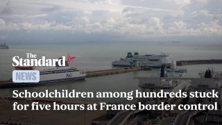Schoolchildren among hundreds stuck for five hours at France border control