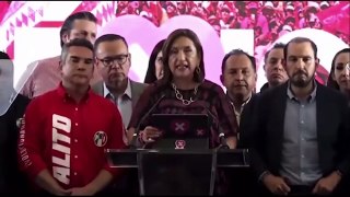 Así se vivió el triunfo de Sheinbaum en el Zócalo. Paola Barquet, 03 de junio 2024