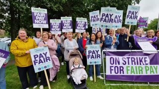 Kettering General Hospital healthcare assistants strike for fair pay