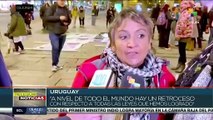 Colectivos feministas se movilizaron en Montevideo  en contra de  la violencia de género