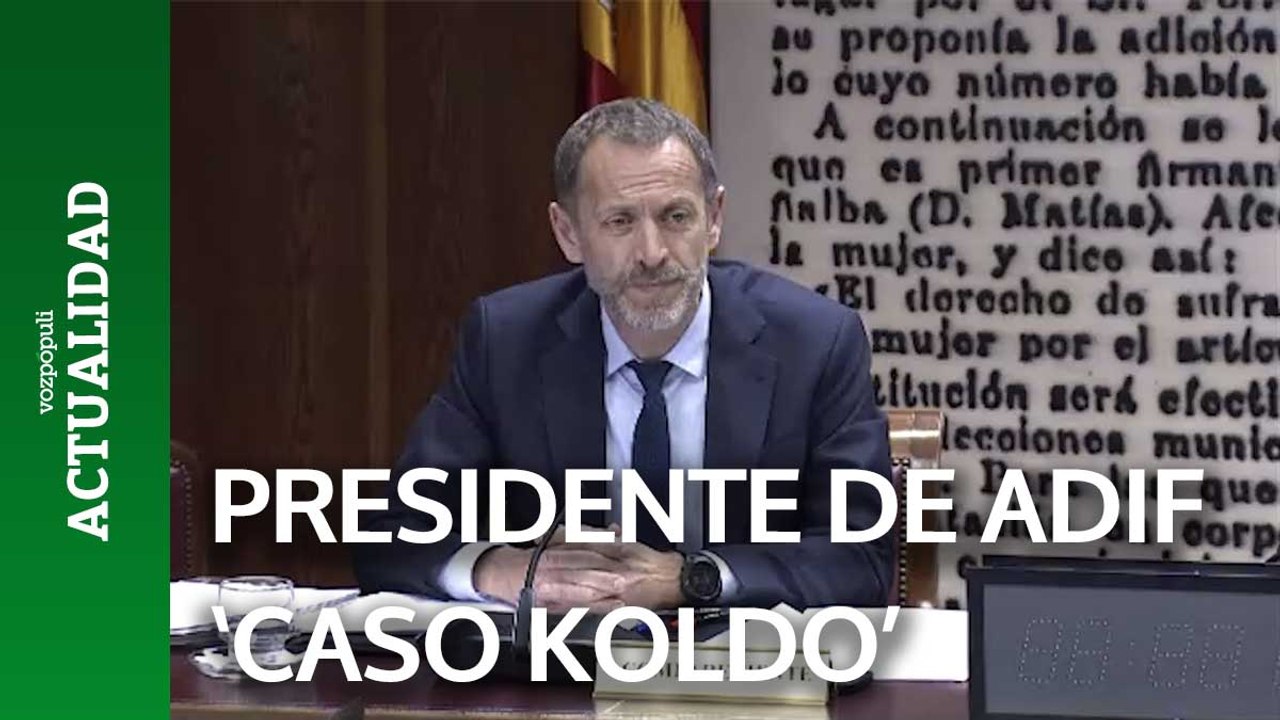 El presidente de Adif limita a una relación "social" sus vínculos con Koldo