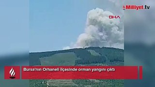 Bursa’da orman yangını! Havadan ve karadan müdahale ediliyor
