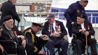 Watch: Ferry carrying D-Day veterans to France sets sail from Portsmouth