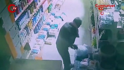 Maskeli Beşler filmindeki o sahne gerçek oldu_ Duvarı delip markete girdi...