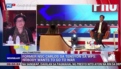 Former NSC Carlos sa tensyon sa WPS: Nobody wants to go to war