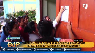 Inició la venta de kits para el proceso de revocatorias de alcaldes y gobernadores regionales 2024