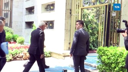 TBMM Başkanı Kurtulmuş, DSP Genel Başkanı Aksakal'ı kabul etti