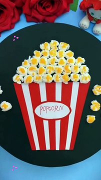 Beautiful paper popcorn craft ideas for kids craft # popcorn # paper craft ideas # unique craft ideas # creative craft work # beautiful art work #Instagram #instgram