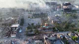 Devastation in Ukraine's Vovchansk, Kharkiv region