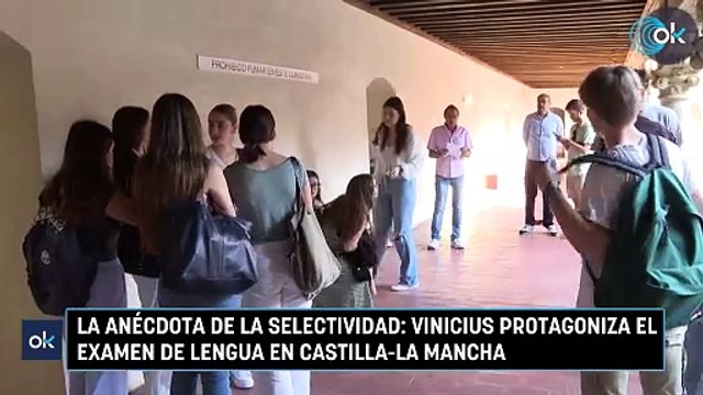La anécdota de la selectividad Vinicius protagoniza el examen de Lengua en Castilla-La Mancha