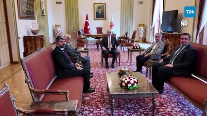 TBMM Başkanı Kurtulmuş, HÜDA-PAR Genel Başkanı Yapıcıoğlu'nu kabul etti