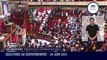 Des députés insoumis, écologistes et communistes arrivent habillés aux couleurs de la Palestine à l'Assemblée Nationale, lors de la séance de questions au gouvernement. - VIDEO