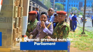 Eric Omondi arrested outside Parliament