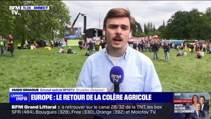 Download Video: Des agriculteurs en colère rassemblés à Bruxelles