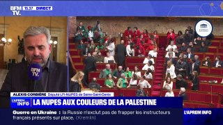 Députés habillés aux couleurs de la Palestine: 