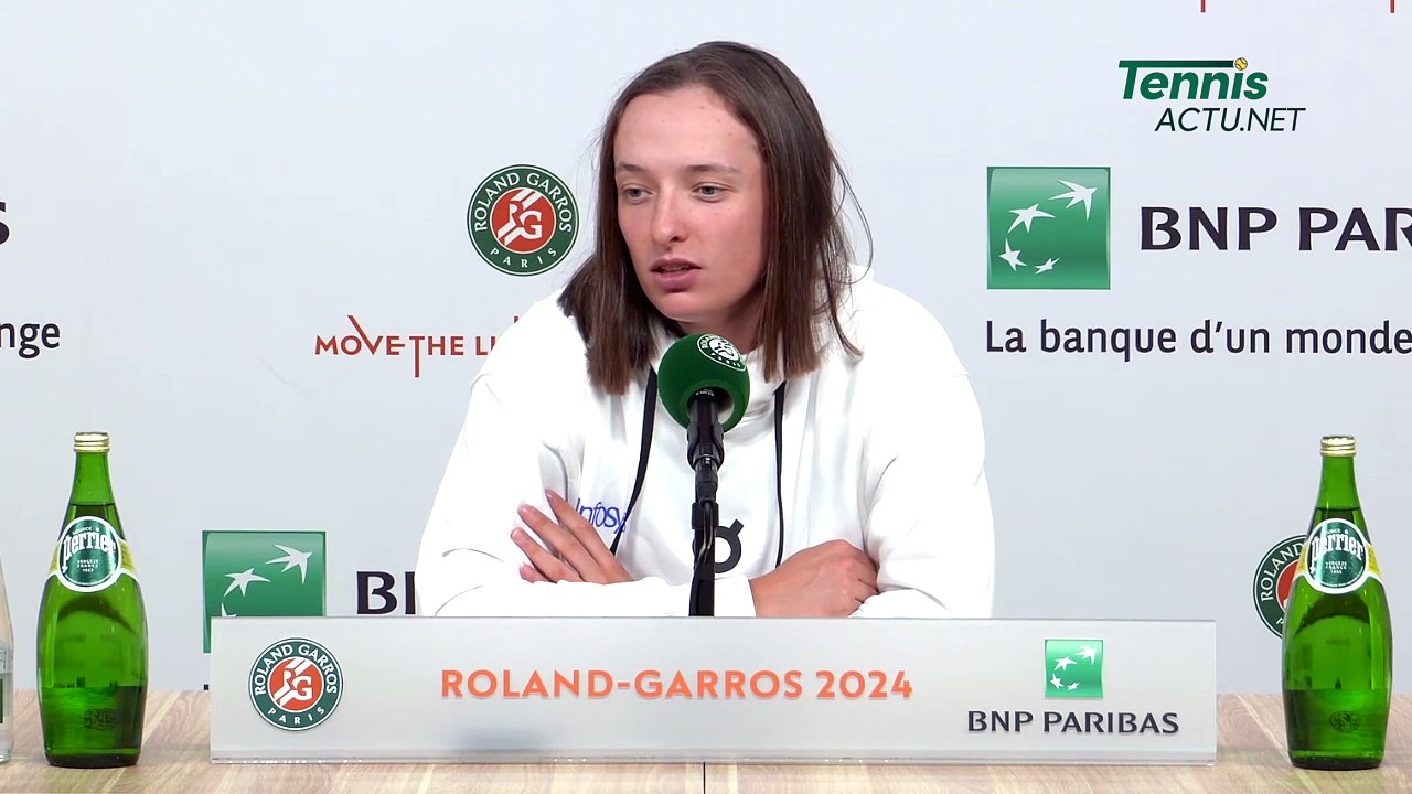 Tennis - Roland-Garros 2024 - Iga Swiatek : "It...