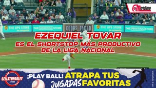 ¡Ezequiel Tovar es el Shortstop más productivo de la Liga Nacional!