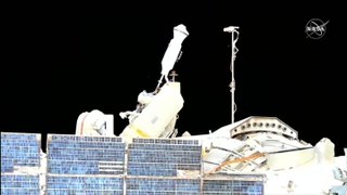 Russian Spacewalkers Throw Old Experiment Overboard In Amazing Views From Space Station