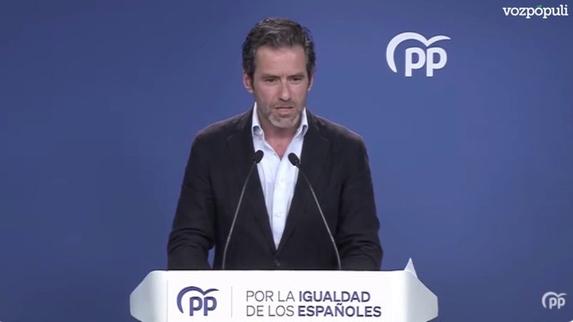 El PP: Sánchez debe reflexionar tras la imputación de su esposa
