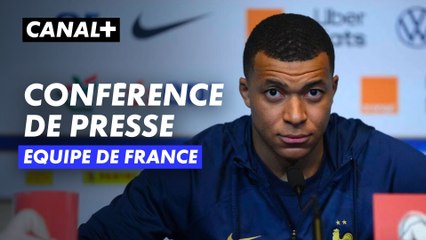 Conférence de presse de Kylian Mbappé et Didier Deschamps avant France / Luxembourg