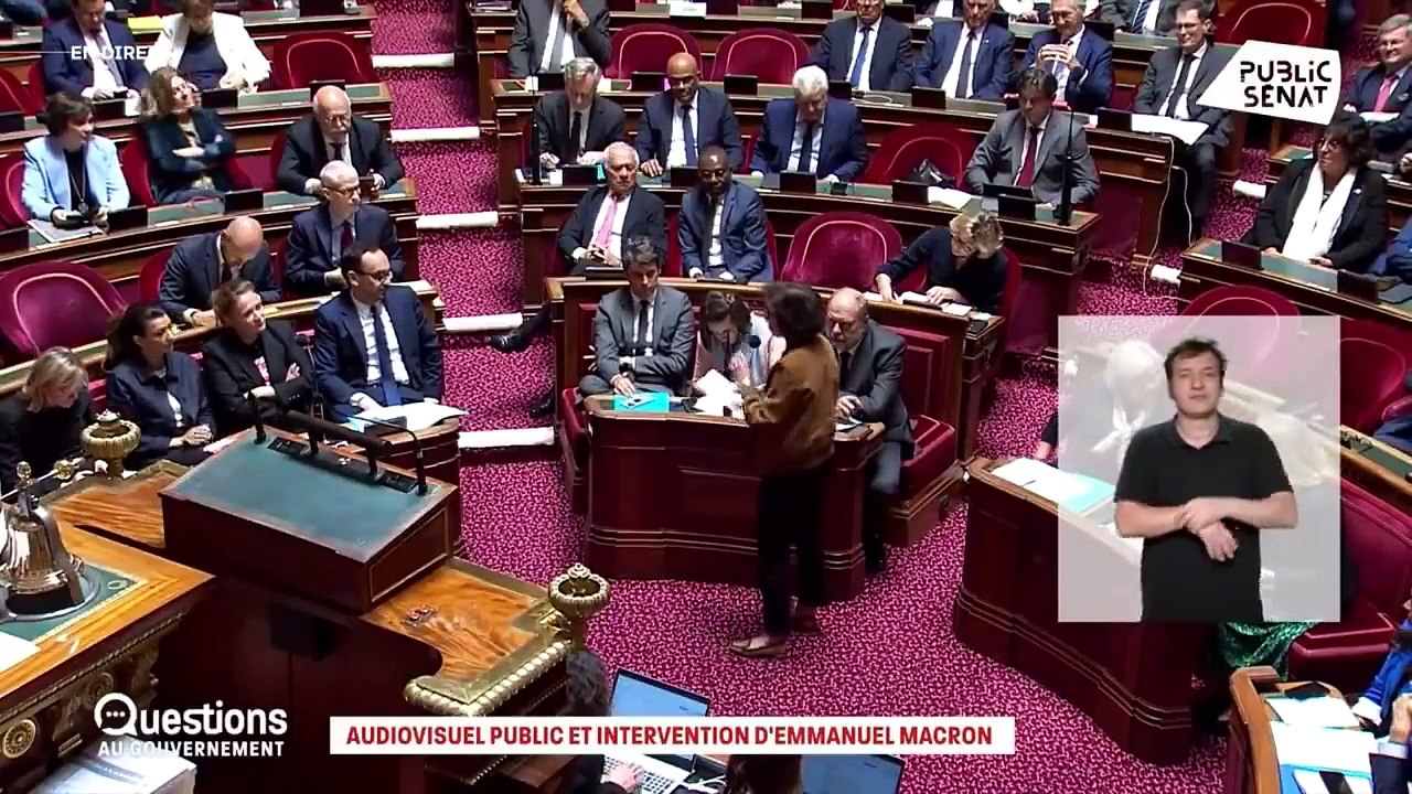 Européennes: Rachida Dati affirme au Sénat que Gabriel Attal a été "contraint" par la présidente de Radio France à intervenir lors d'une interview de Valérie Hayer