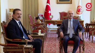 TİP Genel Başkanı Erkan Baş TBMM Başkanı Numan Kurtulmuş’u ziyaret etti