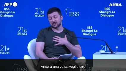 Zelensky:  "La Cina lavora al fallimento della conferenza in Svizzera"