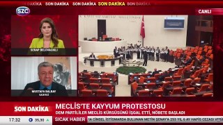 Meclis'te kayyum protestosu