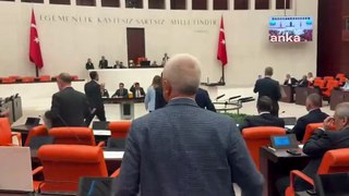 DEM Parti'den TBMM Genel Kurulu'nda 'Hakkari'ye kayyum' protestosu