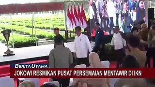 Presiden Jokowi Resmikan Pusat Persemaian Mentawir di IKN