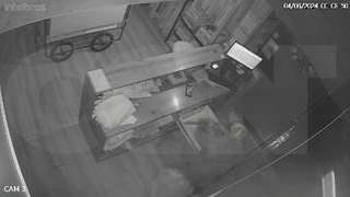 Câmera flagra ladrão em ação e prejuízo de R$ 10 mil em loja de Cascavel
