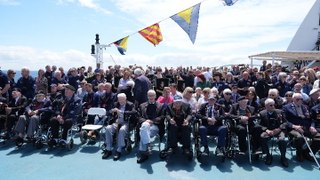 Crowds vow D-Day should ‘never happen again’ as veterans sail to France commemorations