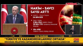 Erdoğan Kabine toplantısı sonrası alınan kararları açıklıyor