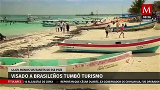 Turismo brasileño disminuye un  44.6% tras solicitar visa en México