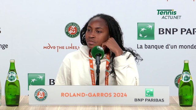 Tennis - Roland-Garros 2024 - Coco Gauff : I lost ten times against Iga Swiatek... Nice way to word it !