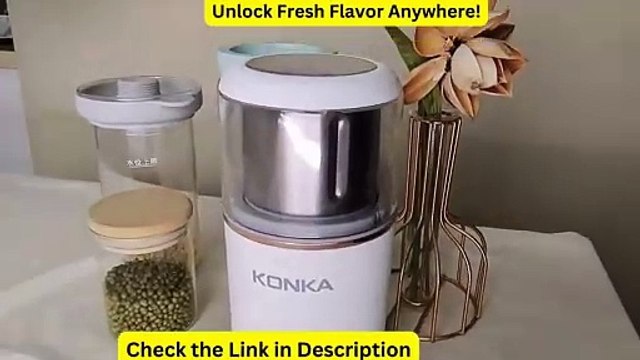 KONKA Mini Portable Spice Food Processor Electric Manual Coffee Bean Grinder Coffee Powder Grinder