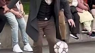 Old Man Football Skills In London