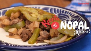 Nopales rellenos de alambre en solo 5 pasos (receta fácil)