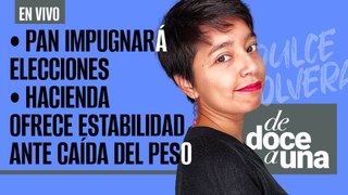 #EnVivo #DeDoceAUna ¬ Hacienda ofrece estabilidad ante caída del peso ¬ PAN impugnará elecciones