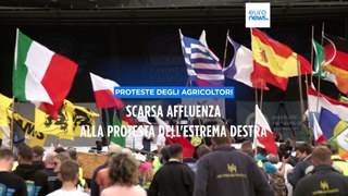 Scarsa affluenza alla protesta delle aziende agricole legate all'estrema destra