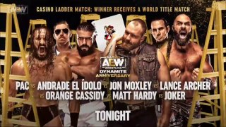 AEW Dynamite 10.06.2021 - Jon Moxley vs PAC vs Orange Cassidy vs Andrade El Idolo vs Matt Hardy vs Lance Archer vs Adam Page (7-Way Casino Ladder Match)