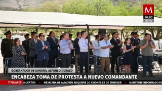 Alfonso Durazo encabeza la toma de protesta del nuevo comandante en la zona militar de Sonora