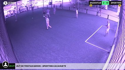 But de Tristan Geron - SPORTING CACAHUETE